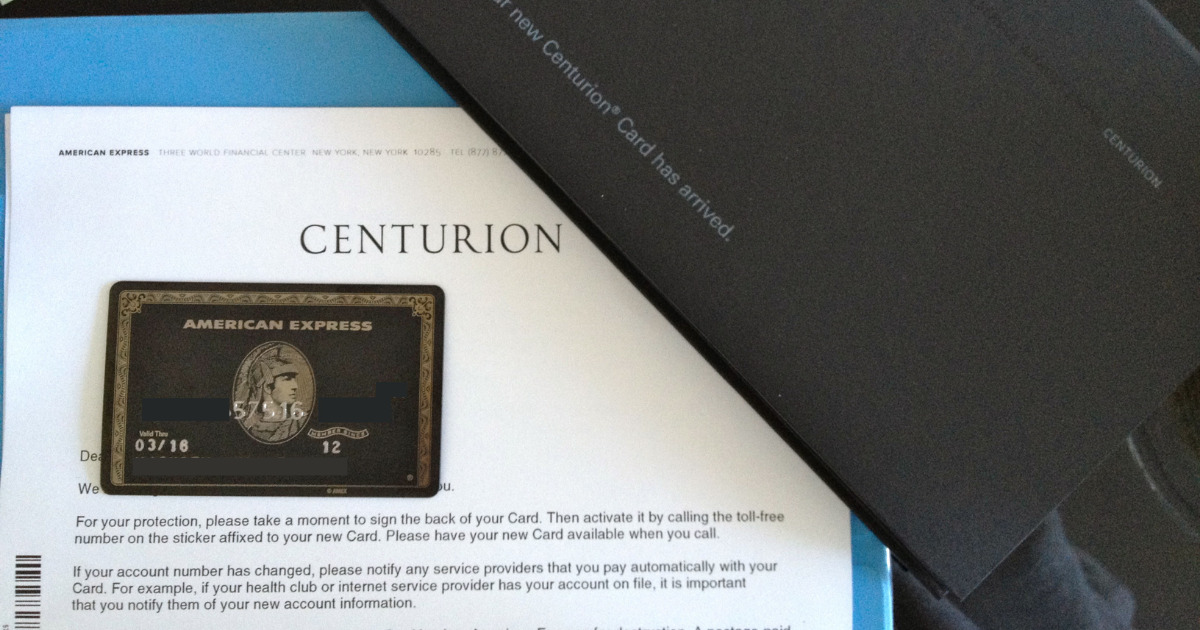 American Express Centurion Application