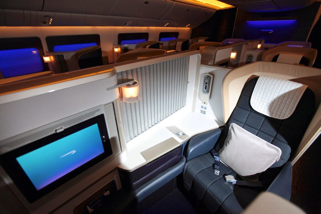 business class british airways 787