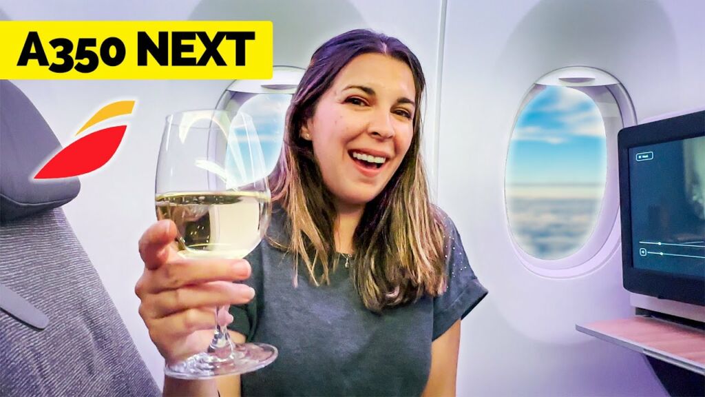 Volando en Airbus A350 NEXT de Iberia en Business Class (4K)