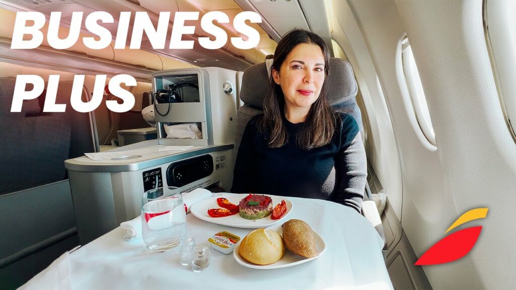 Volando en Iberia Business Class: Madrid - New York (4K)
