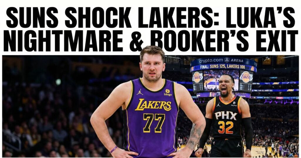Podcast on NBA Lakers vs. Suns Highlights Luka Drops 38, 125-108 Final Score