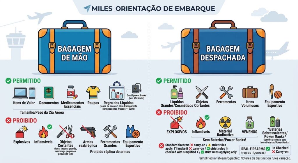 orientação de embarque